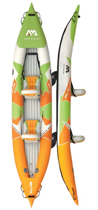 Каяк надувной двухместный с веслами Aquamarina Betta - 412 Leisure Kayak-2 ( арт. BE-412 )