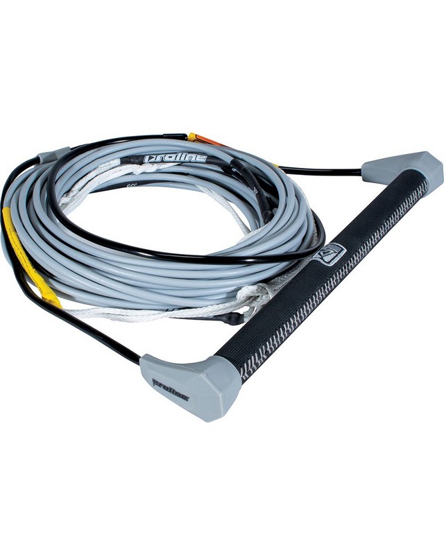 Фал с рукояткой для вейкборда плавающий Proline 70ft LG SUEDE PKG W/DYN-GRAY S21