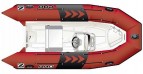 Лодка надувная ZODIAC PRO 420 ПВХ ( красно-белая )