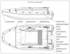 Надувная лодка Фрегат M-370 FM Lux серый (Valmex)