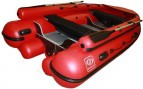 Надувная лодка Фрегат M-390 FM Lux красный (Valmex)