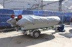 Тент транспортировочный на лодки Ротан 420, 420М (серый)