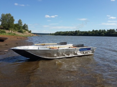 Алюминиевая моторная лодка Тактика-370