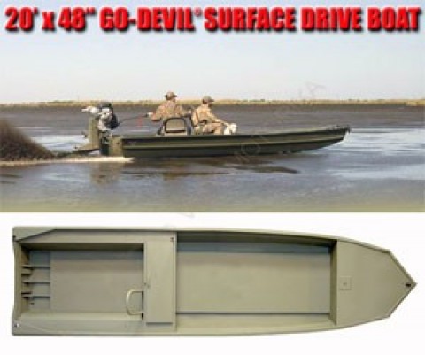 Лодка Go-Devil Surface Drive 20'x48SD"