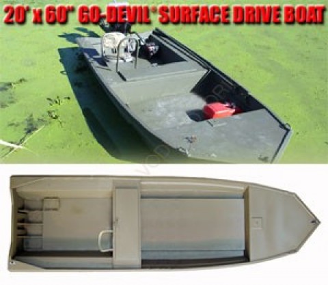 Лодка Go-Devil Surface Drive 20'x60SD"