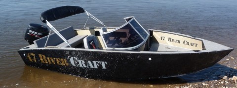 Алюминиевая моторно-гребная лодка RIVERCRAFT RC 47 Touring