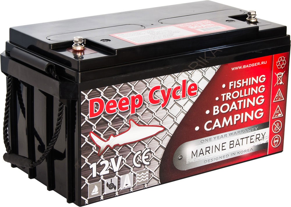 Аккумулятор глубокого разряда Marine Deep Cycle AGM 6FM80D-X