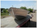 Алюминиевая лодка Вятка Профи 38 с консолью