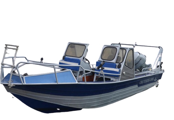 Алюминиевая моторно-гребная лодка Охотник 450К