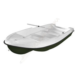 Лодка LAKER 410 пластиковая моторно-гребная ( цвет болотный )