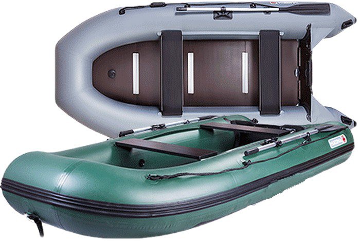 Лодка надувная YUKONA 330TSE (F) (с килем) -с фанерным полом ( зеленый )