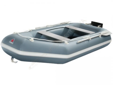 Лодка надувная YUKONA 280 GTK (Киль) без настила, с транцем ( серый )