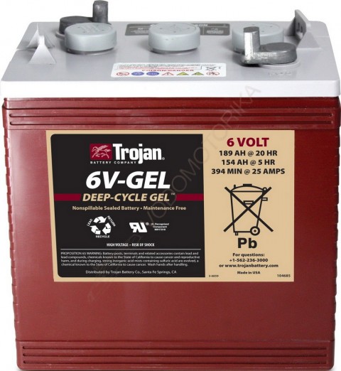 Аккумуляторная батарея TROJAN 6V-GEL