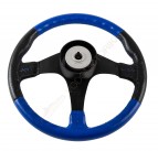Рулевое колесо AMALFI обод черно-синий, спицы черные д. 355 мм Volanti Luisi