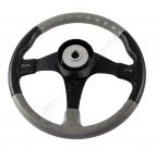 Рулевое колесо AMALFI обод черно-серый, спицы черные д. 355 мм Volanti Luisi