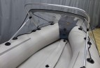 Носовой тент прозрачный для лодки ПВХ 410-440 + дуга для троллинга