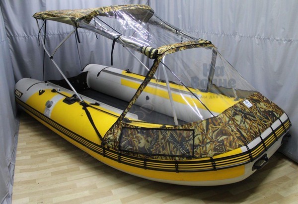 Тенты и чехлы для Моторной лодки Прогресс 2 без стекла в городе Якутск | На Волне